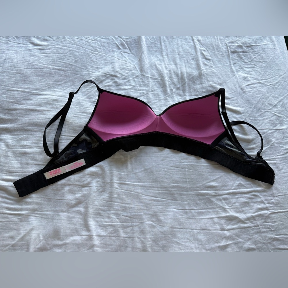 PINK Victoria's Secret Fuchsia and Black Bra
